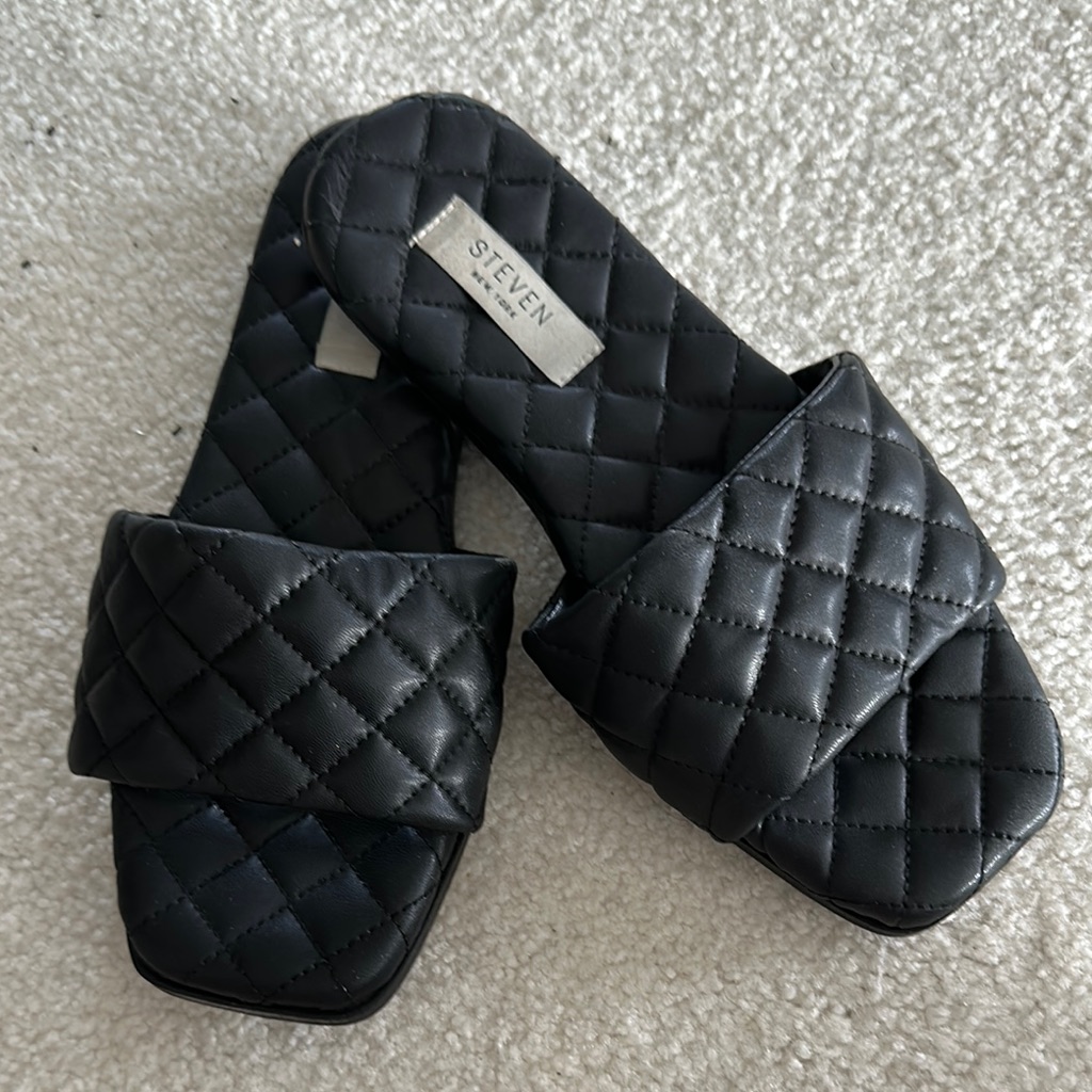 Steven Steven Madden Quilted Slides